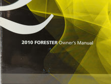 2010 Subaru Forester Owners Manual Book Guide OEM Used Auto Parts - Oemusedautoparts1.com