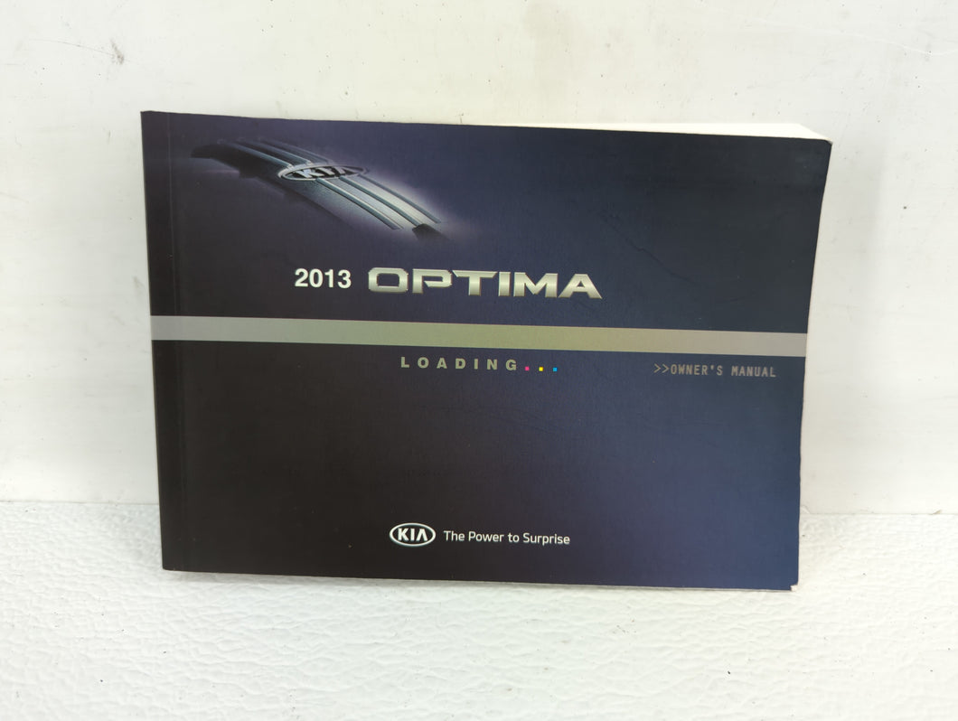 2013 Kia Optima Owners Manual Book Guide OEM Used Auto Parts