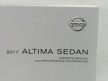 2017 Nissan Altima Owners Manual Book Guide OEM Used Auto Parts