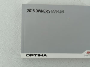 2016 Kia Optima Owners Manual Book Guide OEM Used Auto Parts