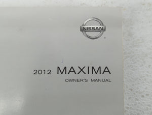 2012 Nissan Maxima Owners Manual Book Guide OEM Used Auto Parts