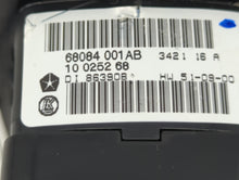 2012 Dodge Journey Master Power Window Switch Replacement Driver Side Left P/N:68084001AB 68084001AC Fits OEM Used Auto Parts