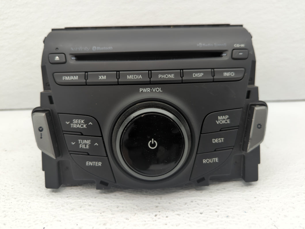 2012-2014 Hyundai Azera Radio AM FM Cd Player Receiver Replacement P/N:9650-3V4014X 96170-3V8004X Fits 2012 2013 2014 OEM Used Auto Parts