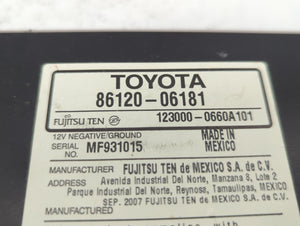 2007-2009 Toyota Camry Radio AM FM Cd Player Receiver Replacement P/N:86120-06181 86120-33891 Fits 2007 2008 2009 OEM Used Auto Parts