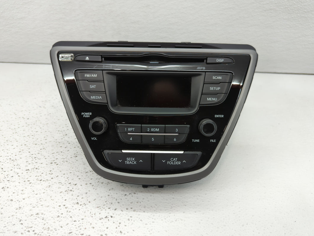 2014-2016 Hyundai Elantra Radio AM FM Cd Player Receiver Replacement P/N:96180-3X175GU 96170-3X156GU Fits 2014 2015 2016 OEM Used Auto Parts