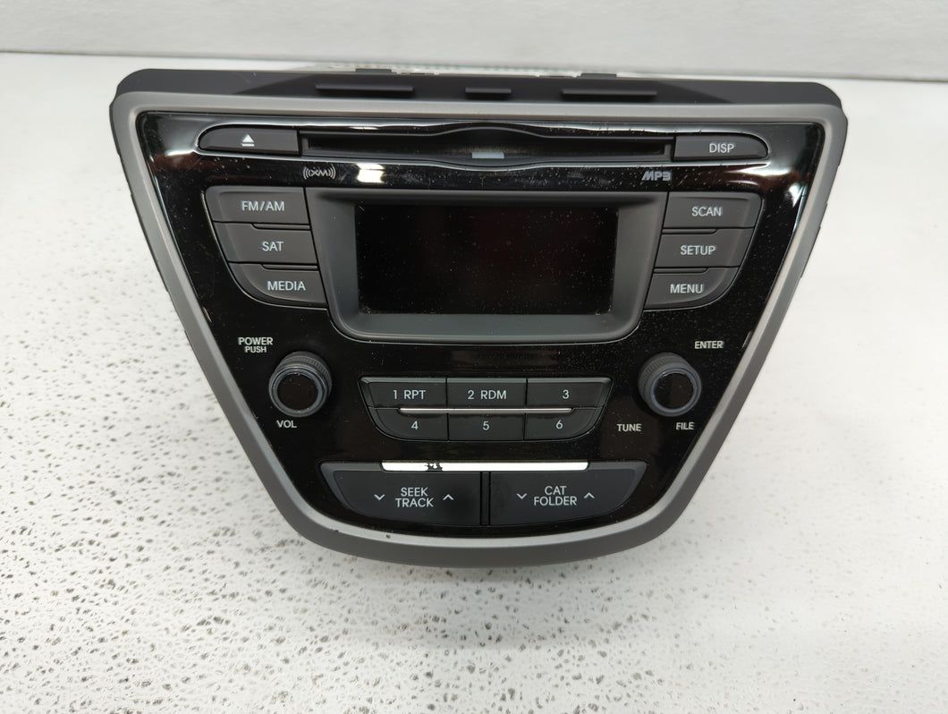 2014-2015 Hyundai Elantra Radio AM FM Cd Player Receiver Replacement P/N:961703X156GU 96180-3X165GU Fits 2014 2015 OEM Used Auto Parts