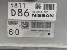 2016-2017 Nissan Sentra PCM Engine Computer ECU ECM PCU OEM P/N:NEC018-681 NEC021-669 Fits 2016 2017 OEM Used Auto Parts