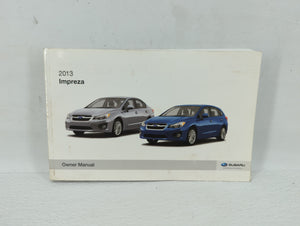 2013 Subaru Impreza Owners Manual Book Guide OEM Used Auto Parts