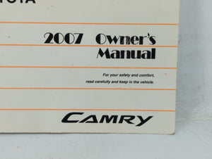 2007 Toyota Camry Owners Manual Book Guide OEM Used Auto Parts