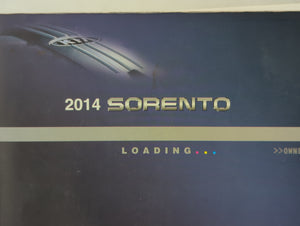 2014 Kia Sorento Owners Manual Book Guide OEM Used Auto Parts