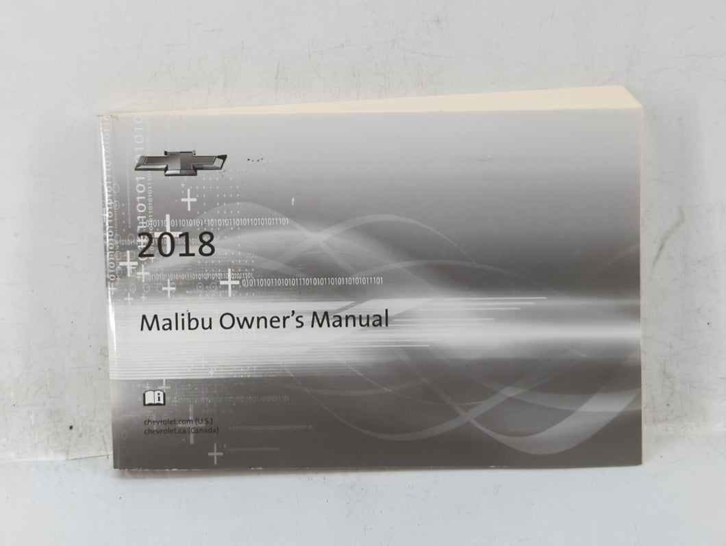2018 Chevrolet Malibu Owners Manual Book Guide OEM Used Auto Parts