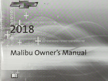 2018 Chevrolet Malibu Owners Manual Book Guide OEM Used Auto Parts