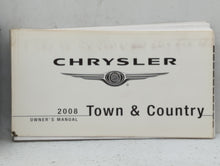 2008 Chrysler Town & Country Owners Manual Book Guide OEM Used Auto Parts - Oemusedautoparts1.com