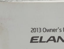 2013 Hyundai Elantra Owners Manual Book Guide OEM Used Auto Parts