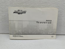 2012 Chevrolet Traverse Owners Manual Book Guide OEM Used Auto Parts