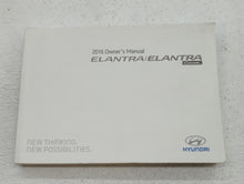 2016 Hyundai Elantra Owners Manual Book Guide OEM Used Auto Parts