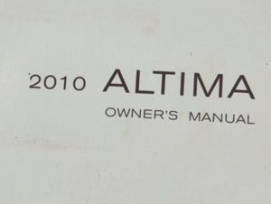 2010 Nissan Altima Owners Manual Book Guide OEM Used Auto Parts