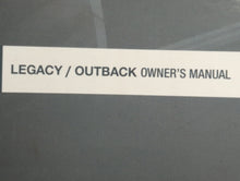 2009 Subaru Legacy Owners Manual Book Guide OEM Used Auto Parts