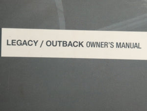 2009 Subaru Legacy Owners Manual Book Guide OEM Used Auto Parts