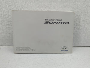 2016 Hyundai Sonata Owners Manual Book Guide OEM Used Auto Parts