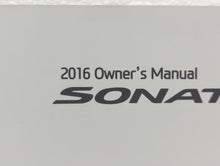 2016 Hyundai Sonata Owners Manual Book Guide OEM Used Auto Parts