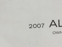 2007 Nissan Altima Owners Manual Book Guide OEM Used Auto Parts - Oemusedautoparts1.com