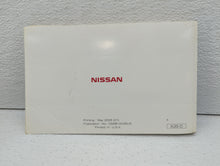 2009 Nissan Maxima Owners Manual Book Guide OEM Used Auto Parts