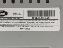 2010 Ford Fusion Radio AM FM Cd Player Receiver Replacement P/N:AE5H-18C612-ET 9E5T-19C159-AC Fits OEM Used Auto Parts