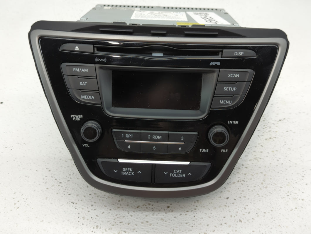 2014-2016 Hyundai Elantra Radio AM FM Cd Player Receiver Replacement P/N:96170-3X156GU Fits 2014 2015 2016 OEM Used Auto Parts