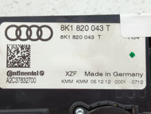 2013-2017 Audi Q5 Climate Control Module Temperature AC/Heater Replacement P/N:8K1 820 043T Fits 2013 2014 2015 2016 2017 OEM Used Auto Parts