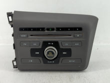 2012 Honda Civic Radio AM FM Cd Player Receiver Replacement P/N:39100-TS8-A313-M1 Fits OEM Used Auto Parts