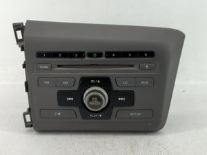 2012 Honda Civic Radio AM FM Cd Player Receiver Replacement P/N:39100-TS8-A313-M1 Fits OEM Used Auto Parts