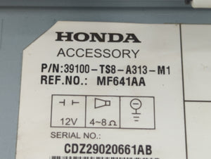 2012 Honda Civic Radio AM FM Cd Player Receiver Replacement P/N:39100-TS8-A313-M1 Fits OEM Used Auto Parts