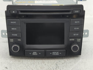 2014-2015 Hyundai Sonata Radio AM FM Cd Player Receiver Replacement P/N:96180-3Q8504X Fits 2014 2015 OEM Used Auto Parts