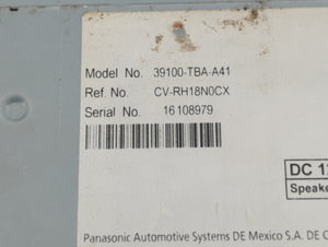 2019-2021 Honda Civic Radio AM FM Cd Player Receiver Replacement P/N:39100-TBA-A41 Fits 2019 2020 2021 OEM Used Auto Parts