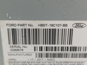 2017 Ford Explorer Radio AM FM Cd Player Receiver Replacement P/N:HB5T-19C107-BA HB5T-19C107-BB Fits OEM Used Auto Parts