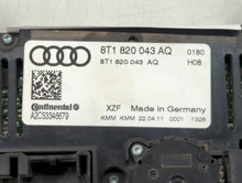 2009-2012 Audi A4 Climate Control Module Temperature AC/Heater Replacement P/N:8T1 820 043 AA 8T1 820 043 AK Fits OEM Used Auto Parts