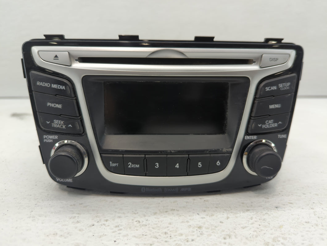 2014 Hyundai Accent Radio AM FM Cd Player Receiver Replacement P/N:96170-1R151GU Fits OEM Used Auto Parts