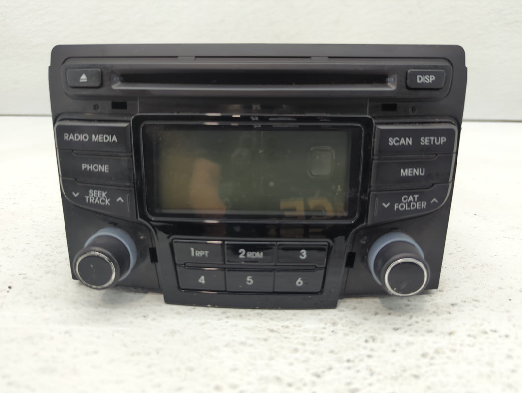 2013-2014 Hyundai Sonata Radio AM FM Cd Player Receiver Replacement P/N:96180-3Q8504X 96180-3Q8004X Fits 2013 2014 OEM Used Auto Parts