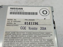 2005 Nissan Maxima Radio AM FM Cd Player Receiver Replacement P/N:28188 ZA31A 28188 ZA30A Fits OEM Used Auto Parts