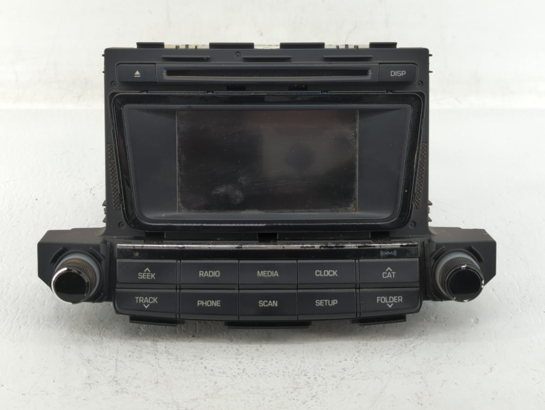 2016-2017 Hyundai Tucson Radio AM FM Cd Player Receiver Replacement P/N:96180-D31004X 96560-D33304X Fits 2016 2017 OEM Used Auto Parts