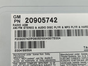 2008-2014 Cadillac Cts Radio AM FM Cd Player Receiver Replacement P/N:20905742 22772599 Fits 2008 2009 2010 2011 2012 2013 2014 OEM Used Auto Parts