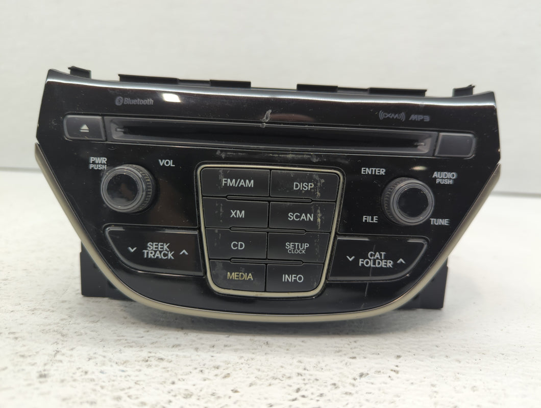 2014-2015 Hyundai Genesis Radio AM FM Cd Player Receiver Replacement P/N:96180-2M118YHG Fits 2014 2015 OEM Used Auto Parts