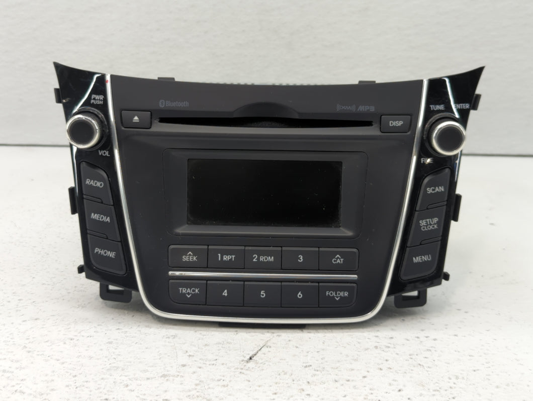 2017 Hyundai Elantra Gt Radio AM FM Cd Player Receiver Replacement P/N:96170-A5260GU 96160-F2101UAT Fits 2018 OEM Used Auto Parts