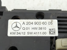 2013-2014 Mercedes-Benz C250 Climate Control Module Temperature AC/Heater Replacement P/N:204 900 60 05 204 900 66 08 Fits OEM Used Auto Parts