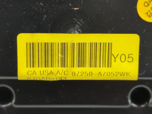 2014-2016 Kia Forte Climate Control Module Temperature AC/Heater Replacement P/N:97250-A7052 97250-A7XXX Fits 2014 2015 2016 OEM Used Auto Parts