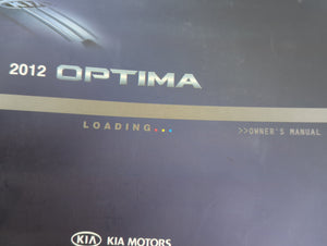 2012 Kia Optima Owners Manual Book Guide OEM Used Auto Parts