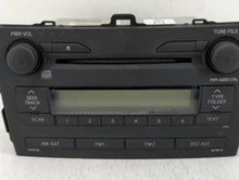 2009 Toyota Corolla Radio AM FM Cd Player Receiver Replacement P/N:86120-12B30 Fits OEM Used Auto Parts