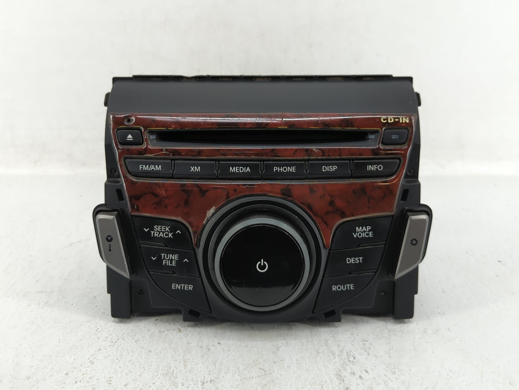 2012-2013 Hyundai Azera Radio AM FM Cd Player Receiver Replacement P/N:96560-3V4504X 96560-3V4514X Fits 2012 2013 OEM Used Auto Parts