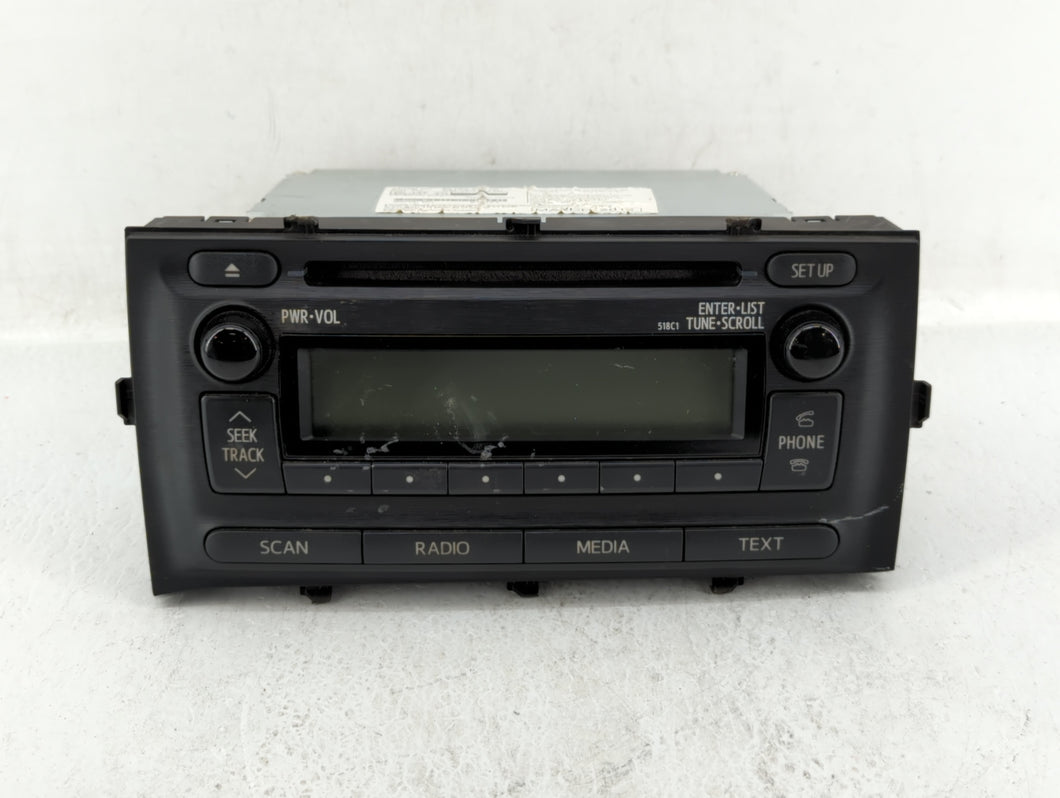 2012-2014 Toyota Prius C Radio AM FM Cd Player Receiver Replacement P/N:86120-52D10 Fits 2012 2013 2014 OEM Used Auto Parts